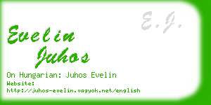 evelin juhos business card